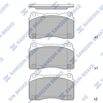 Compre 581012MA10 Hyundai/Kia Sapatas do freio dianteiras de disco