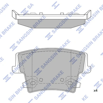 Compre K05142566AC Fiat/Alfa/Lancia Sapatas do freio traseiras de disco