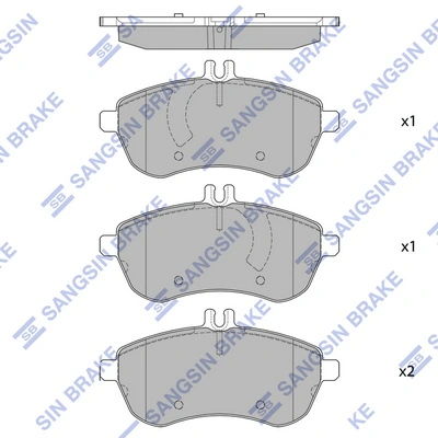 Compre 1623054980 Peugeot/Citroen Sapatas do freio dianteiras de disco
