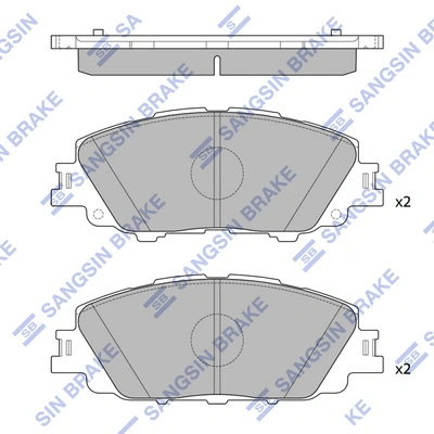 Sapatas do freio dianteiras de disco para Toyota Prius  ZVW5