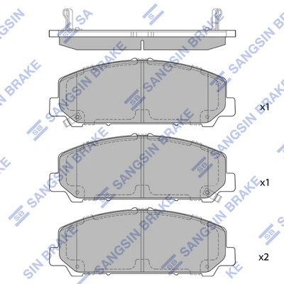 Sapatas do freio dianteiras de disco Nissan/Infiniti D10601LA1A preço, a partir de 41,71 USD