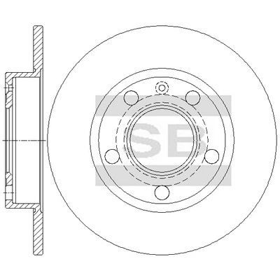 Disco do freio traseiro para Audi A4 Avant B6 8E5