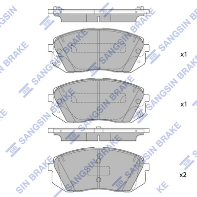 Compre Sapatas do freio dianteiras de disco Hyundai Ix35 