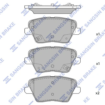 Sapatas do freio traseiras de disco Hyundai I30 preço, a partir de 21,28 USD