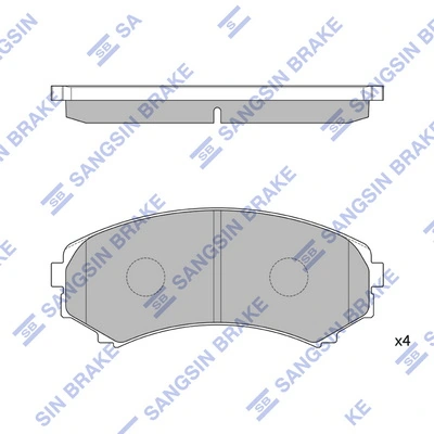 Compre 897287263 Isuzu Sapatas do freio dianteiras de disco