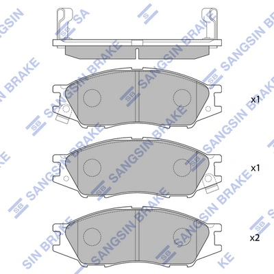 Compre 410606N091 Hyundai/Kia Sapatas do freio dianteiras de disco