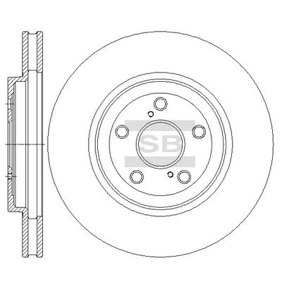  Disco do freio dianteiro Lexus RX 300/330/350/400H SUV (U3) (2003 - 2008) 300/330/350/400H