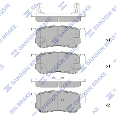 Sapatas do freio traseiras de disco Hyundai Elantra preço, a partir de 13,96 USD