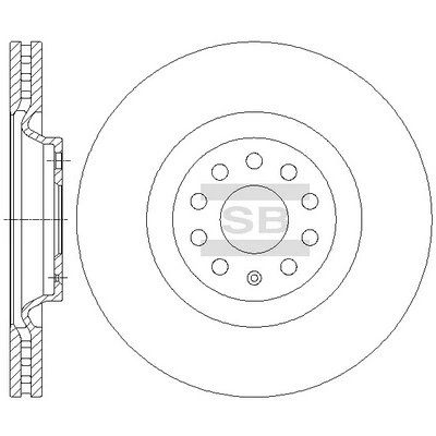 Disco do freio dianteiro para Volkswagen Passat ALLTRACK B8 3G5, CB5