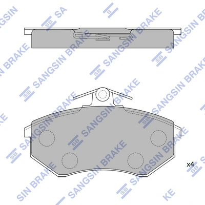 Sapatas do freio dianteiras de disco Chery Tiggo  T11