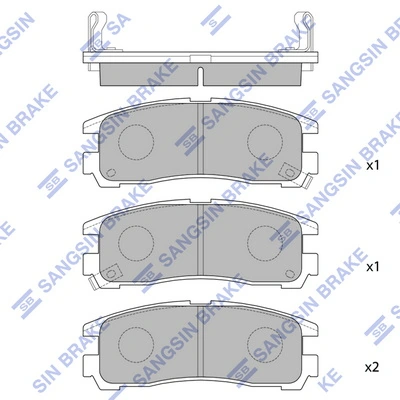 Sapatas do freio traseiras de disco Mitsubishi Galant preço, a partir de 23,90 USD