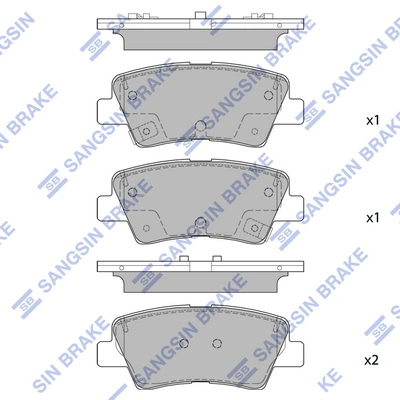 Compre 58302J9A80 Hyundai/Kia Sapatas do freio traseiras de disco