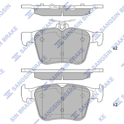 Sapatas do freio traseiras de disco Ford 2614214 preço, a partir de 29,12 USD