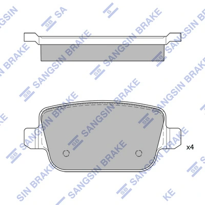  Sapatas do freio traseiras de disco Ford Kuga I SUV (CBV) (2008 - 2012) I