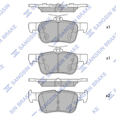 Sapatas do freio traseiras de disco Chrysler 82210401 preço, a partir de 22,03 USD