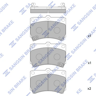 Compre B5Y63323Z Ford Sapatas do freio dianteiras de disco