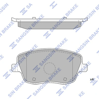 Compre 1617271180 Peugeot/Citroen Sapatas do freio dianteiras de disco