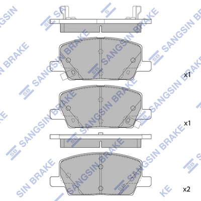 Compre 42566748 General Motors Sapatas do freio dianteiras de disco