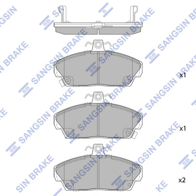 Compre SFP100260 Land Rover Sapatas do freio dianteiras de disco