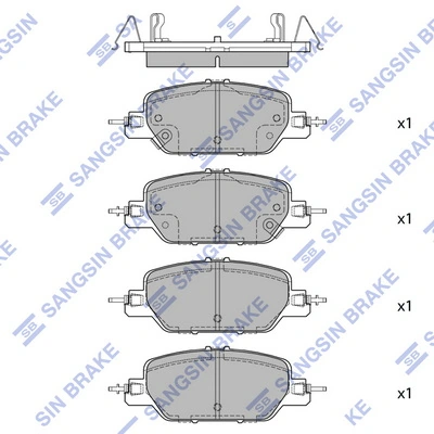 43022TLAA11 Honda Sapatas do freio traseiras de disco