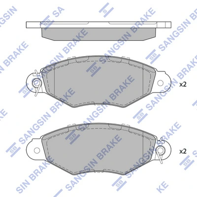 Compre 4106000QAG Nissan/Infiniti Sapatas do freio dianteiras de disco