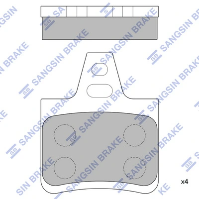DP61033 Brembo Sapatas do freio traseiras de disco
