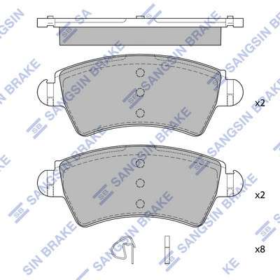 DP61044 Brembo Sapatas do freio dianteiras de disco