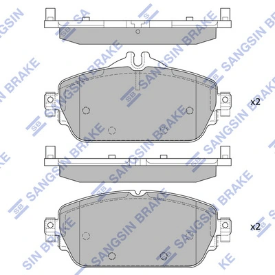 Sapatas do freio dianteiras de disco para Mercedes E  W213