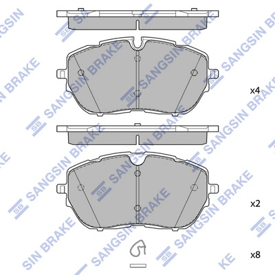 Compre 1647859680 Peugeot/Citroen Sapatas do freio dianteiras de disco