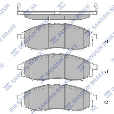 Sapatas do freio dianteiras de disco Hyundai/Kia 41060VK190 preço, a partir de 27,51 USD