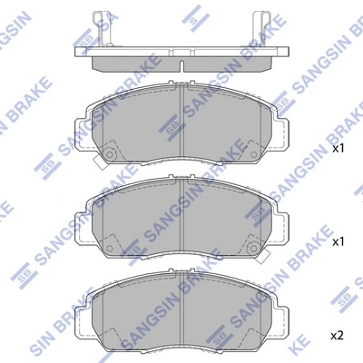 Compre Sapatas do freio dianteiras de disco Honda Civic 7