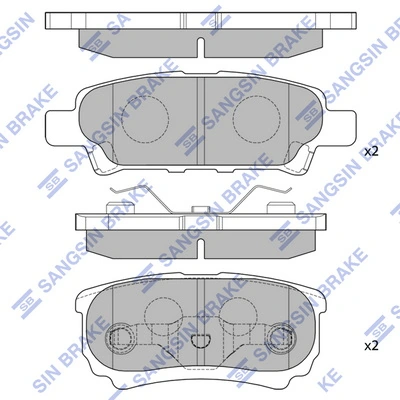 Compre K05191271AC Fiat/Alfa/Lancia Sapatas do freio traseiras de disco
