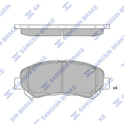 Sapatas do freio dianteiras de disco para Nissan X-Trail  T31