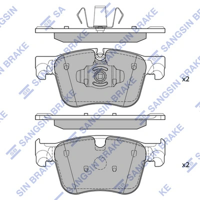 Compre 1609898580 Peugeot/Citroen Sapatas do freio dianteiras de disco