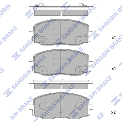 Compre Sapatas do freio dianteiras de disco Hyundai I10 