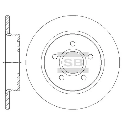  Disco do freio traseiro Ford Focus III hatchback (CB8) (2010 - 2020) III