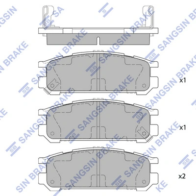 Compre Sapatas do freio traseiras de disco Subaru Legacy 1