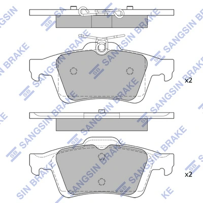 Sapatas do freio traseiras de disco Jaguar C2D48654 preço, a partir de 24,12 USD