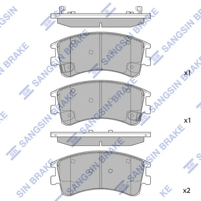G2YS3328Z Nissan/Infiniti Sapatas do freio dianteiras de disco
