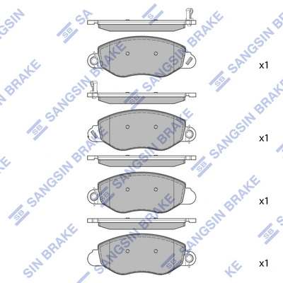 Sapatas do freio dianteiras de disco para Ford Transit V V184/5
