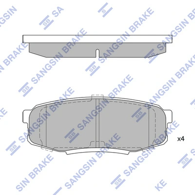 Sapatas do freio traseiras de disco para Toyota Land Cruiser  J200