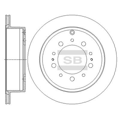 Disco do freio traseiro Toyota Land Cruiser  J200