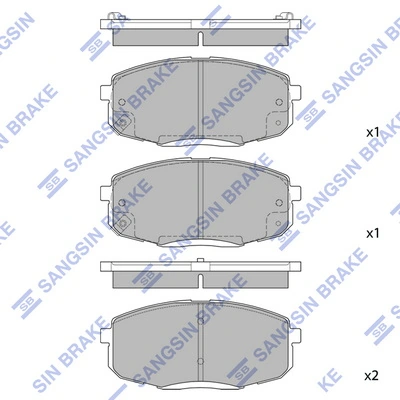 Compre 1617285280 Peugeot/Citroen Sapatas do freio dianteiras de disco