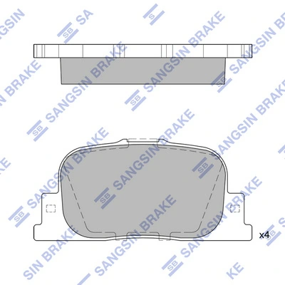 Sapatas do freio traseiras de disco BYD D2187 preço, a partir de 19,15 USD