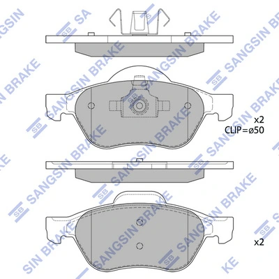 Sapatas do freio dianteiras de disco Renault Laguna preço, a partir de 25,05 USD