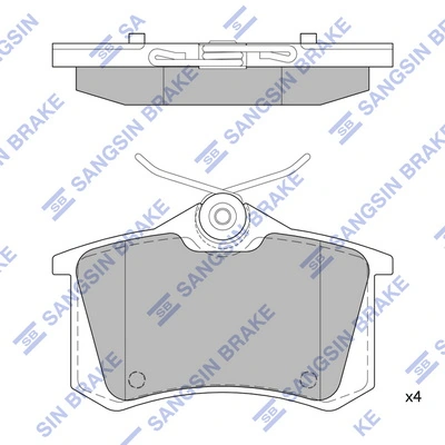 Sapatas do freio traseiras de disco Audi A4 B6 8E2