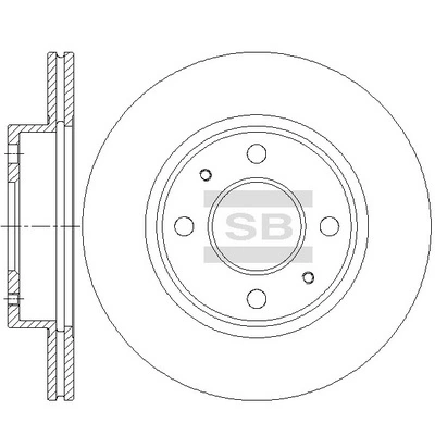 Disco do freio dianteiro Nissan Sunny II N13