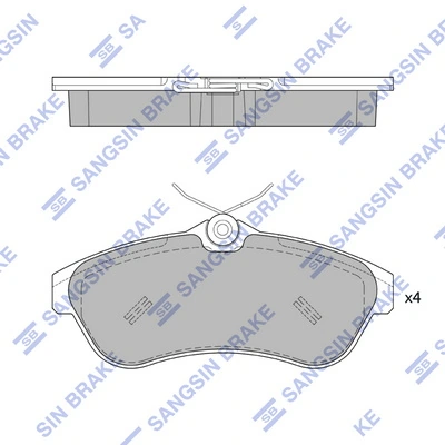 Sapatas do freio dianteiras de disco DP61029 Brembo