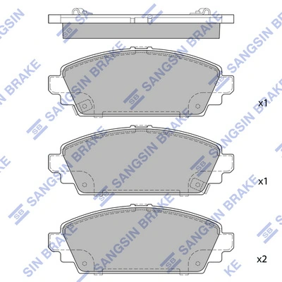 Compre A37177 ABS Sapatas do freio dianteiras de disco