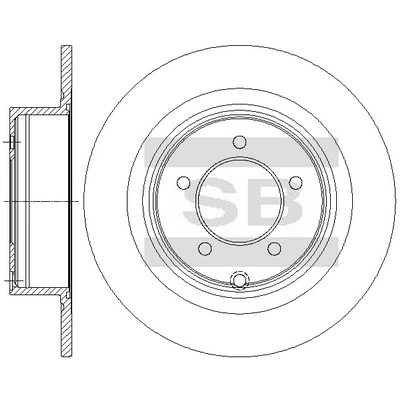  Disco do freio traseiro Dodge Caliber R/T SUV (PM) (2006 - 2012) R/T